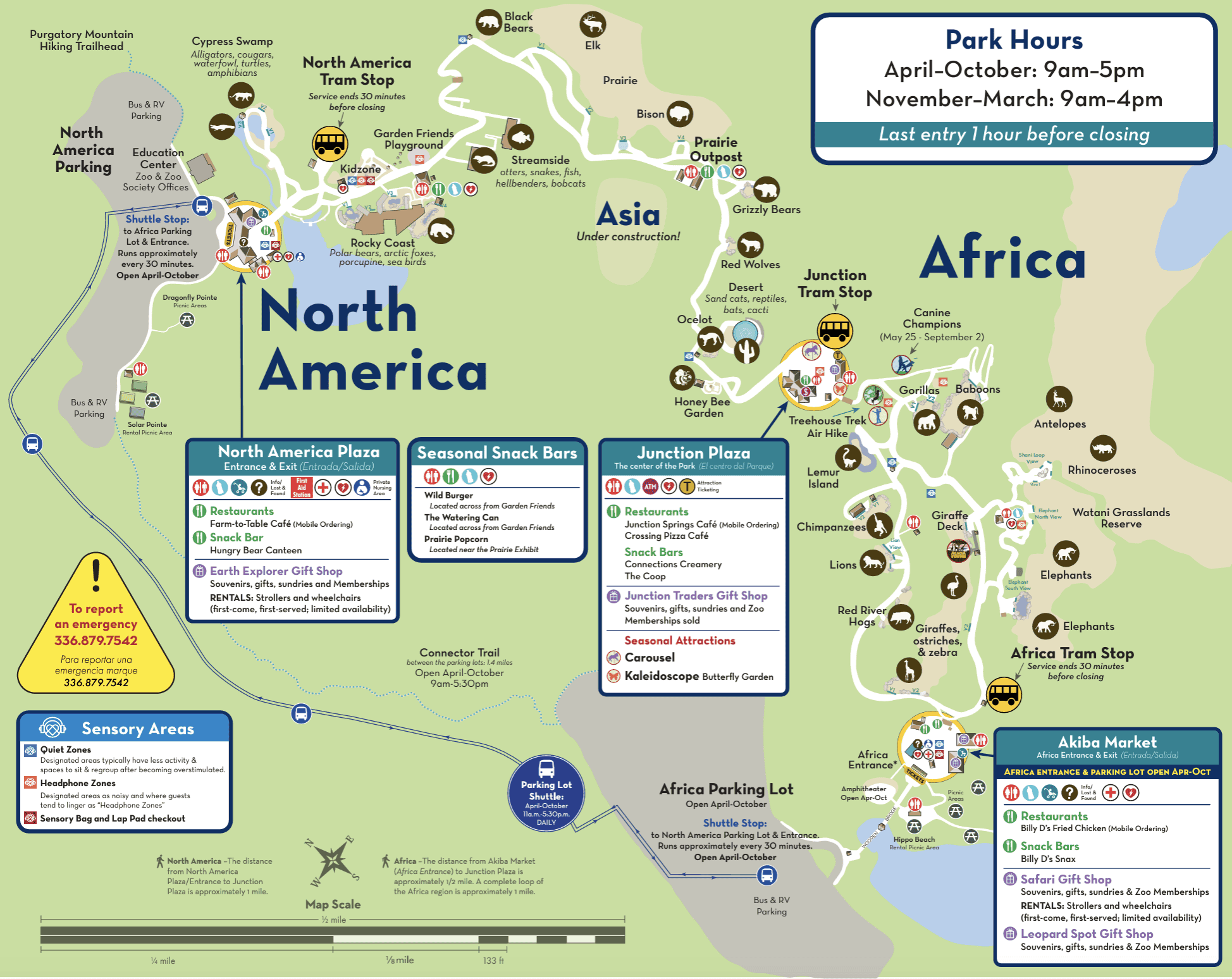 NC Zoo Map